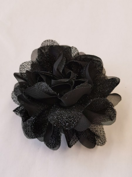 Brosche Black Flower Damen