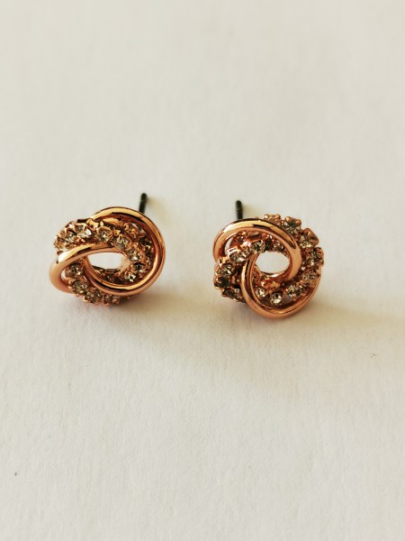 Ohrstecker Twisted Roségold Glam Damen