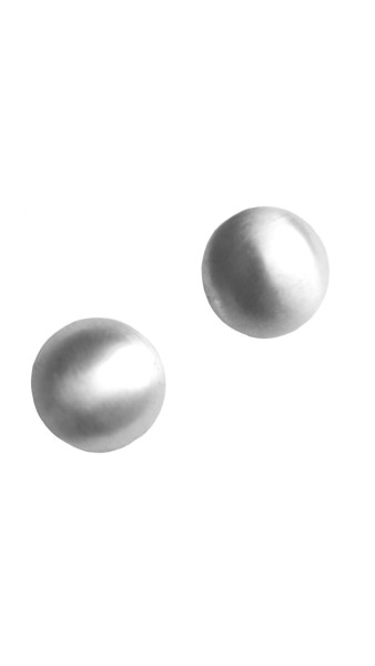Ohrstecker Round Silver