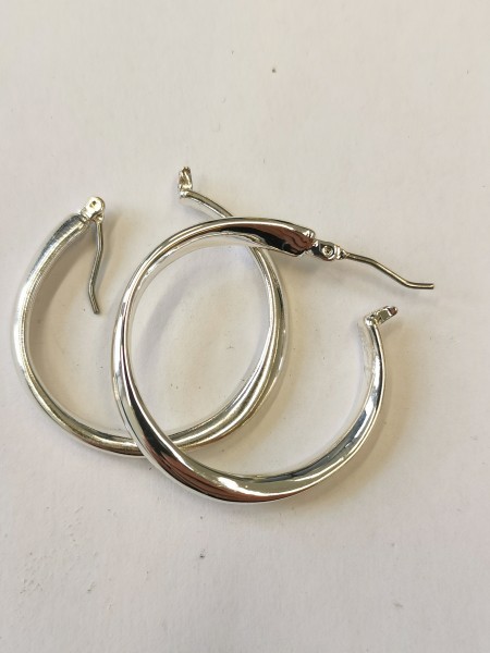 Ohrhänger Silver Hoops Damen